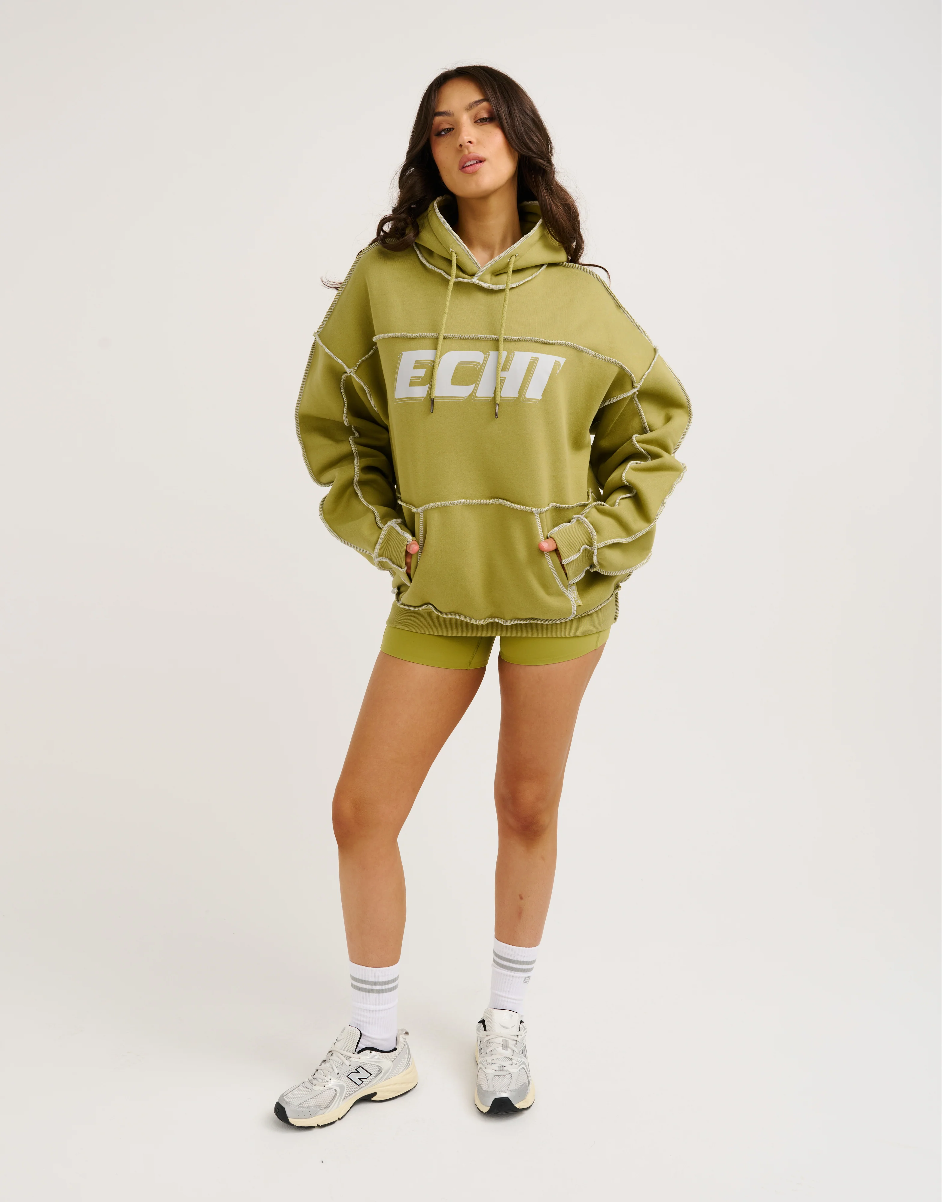Track Hoodie - Olive - Image 3