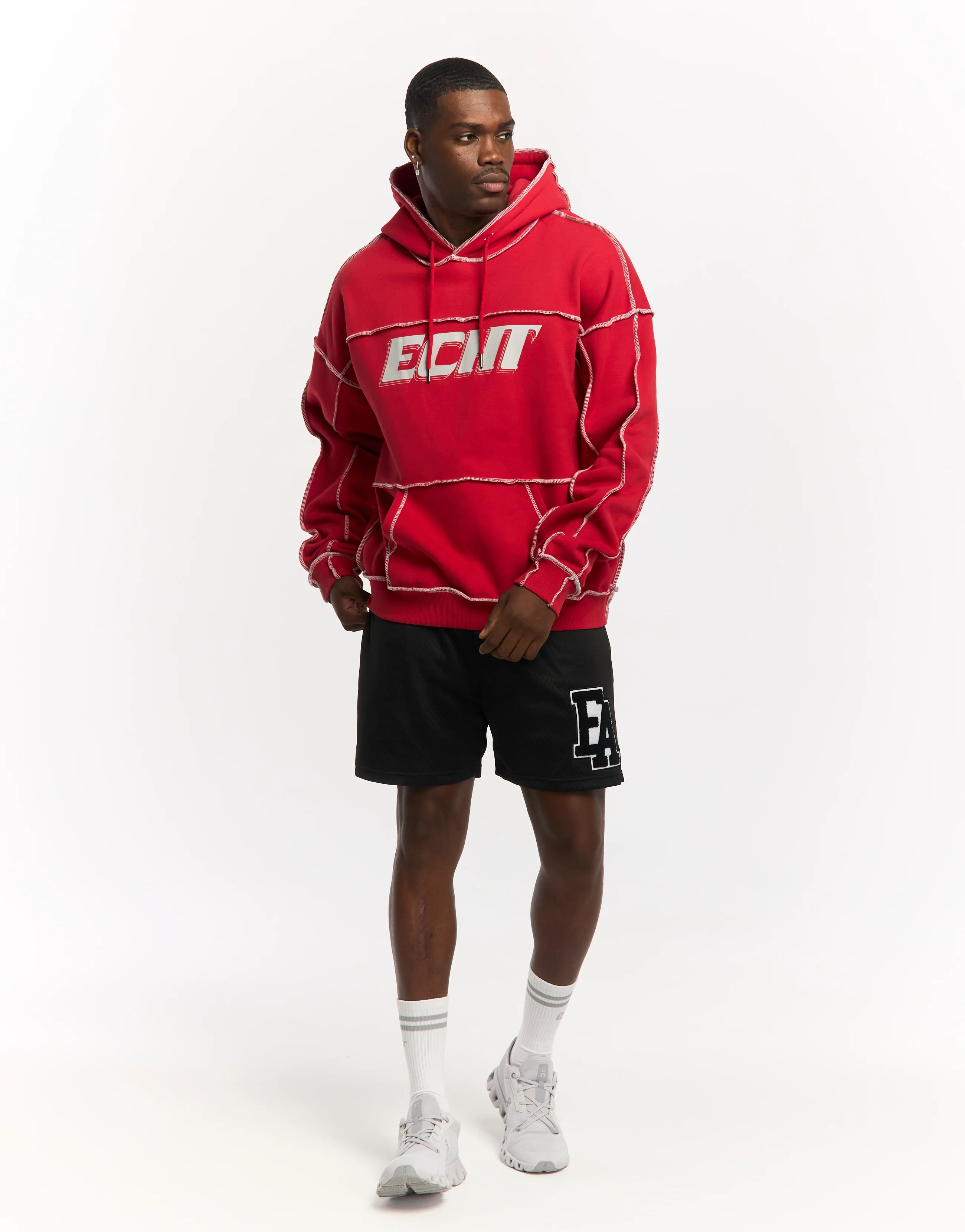 Track Hoodie - Red - Image 3