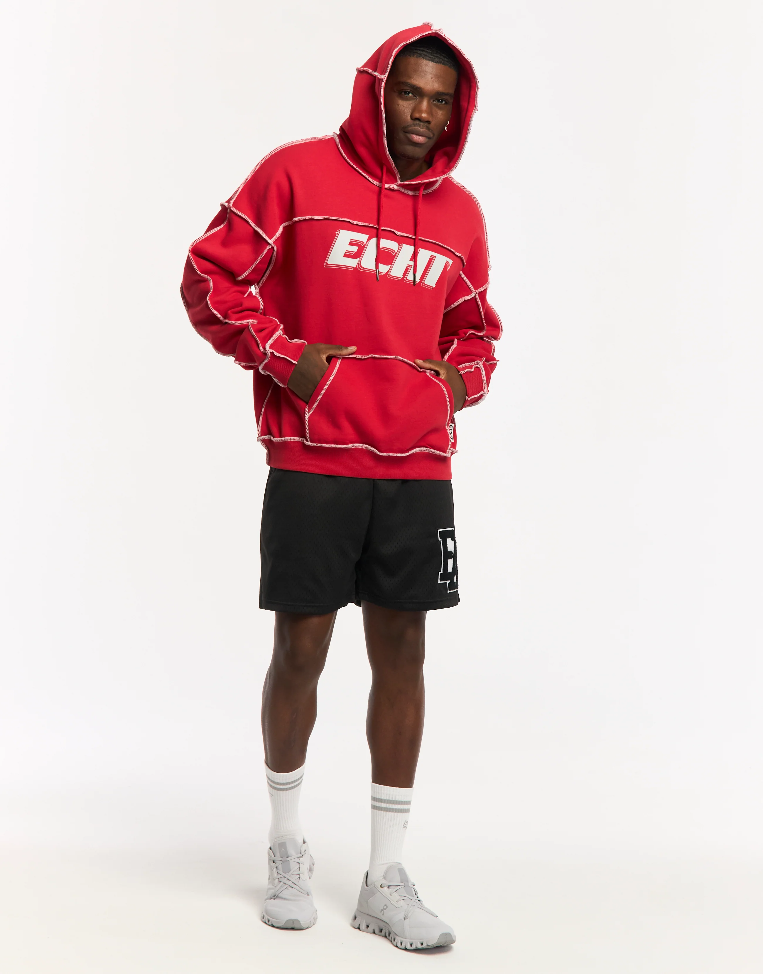 Track Hoodie - Red - Image 4