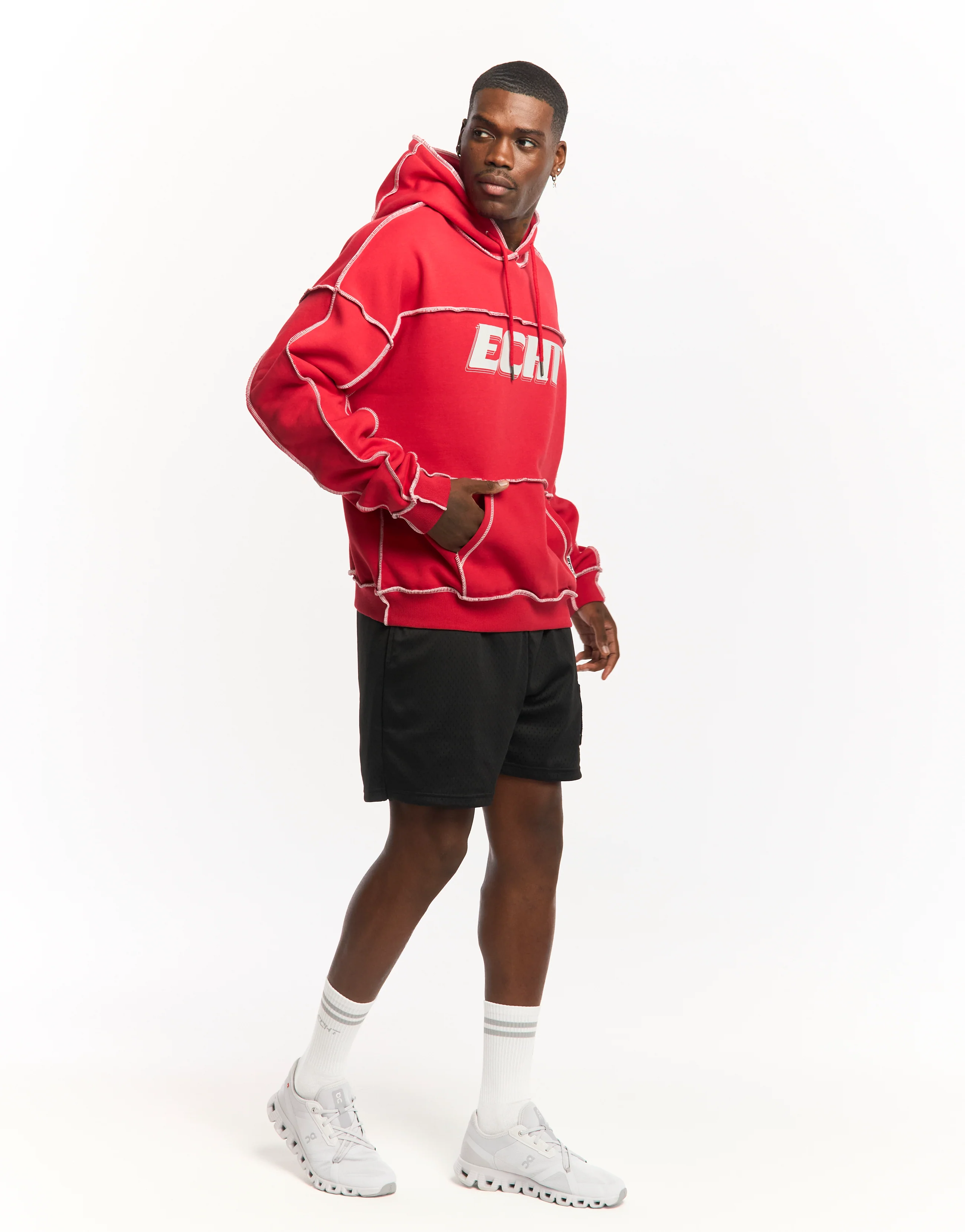 Track Hoodie - Red - Image 7
