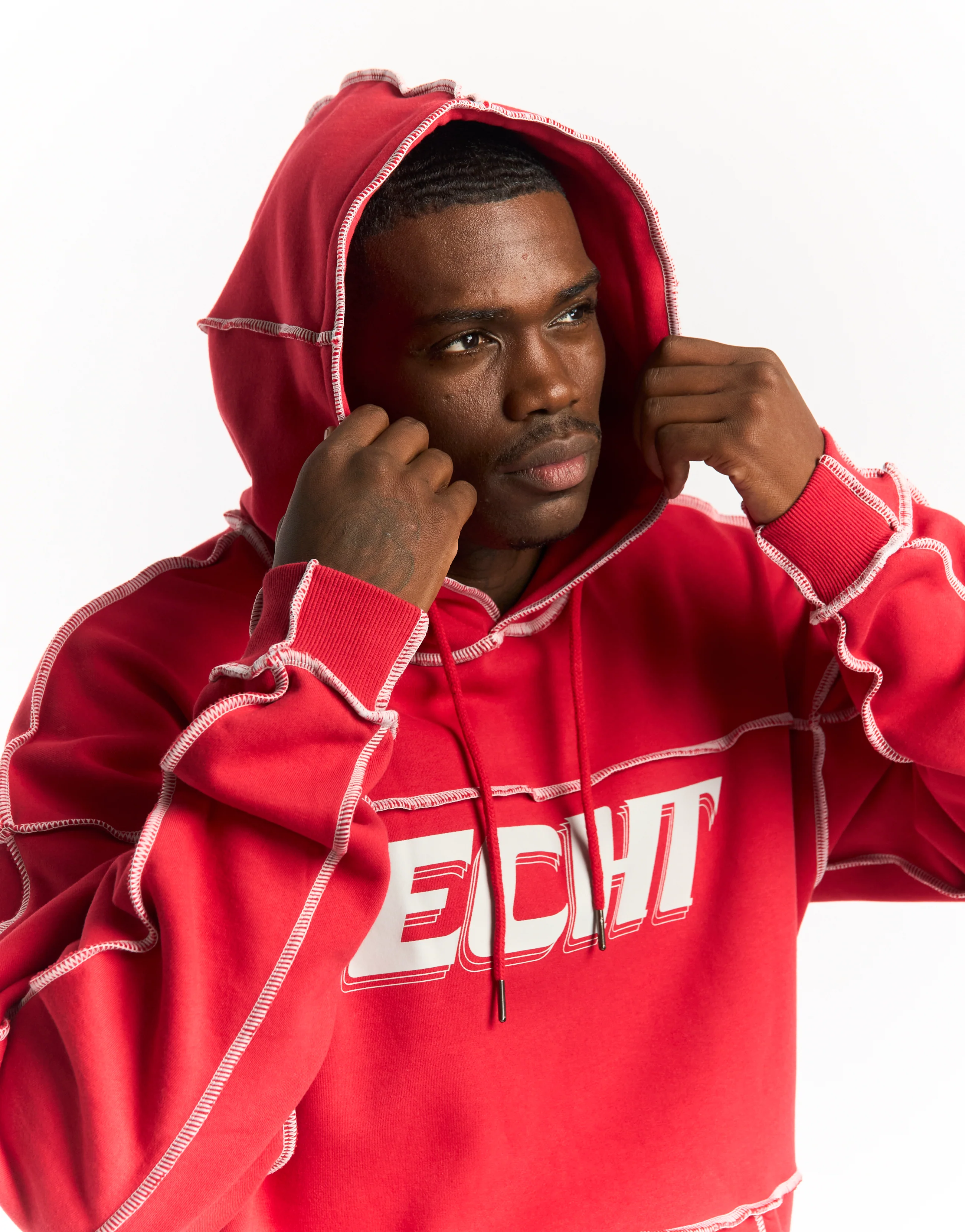 Track Hoodie - Red - Image 8