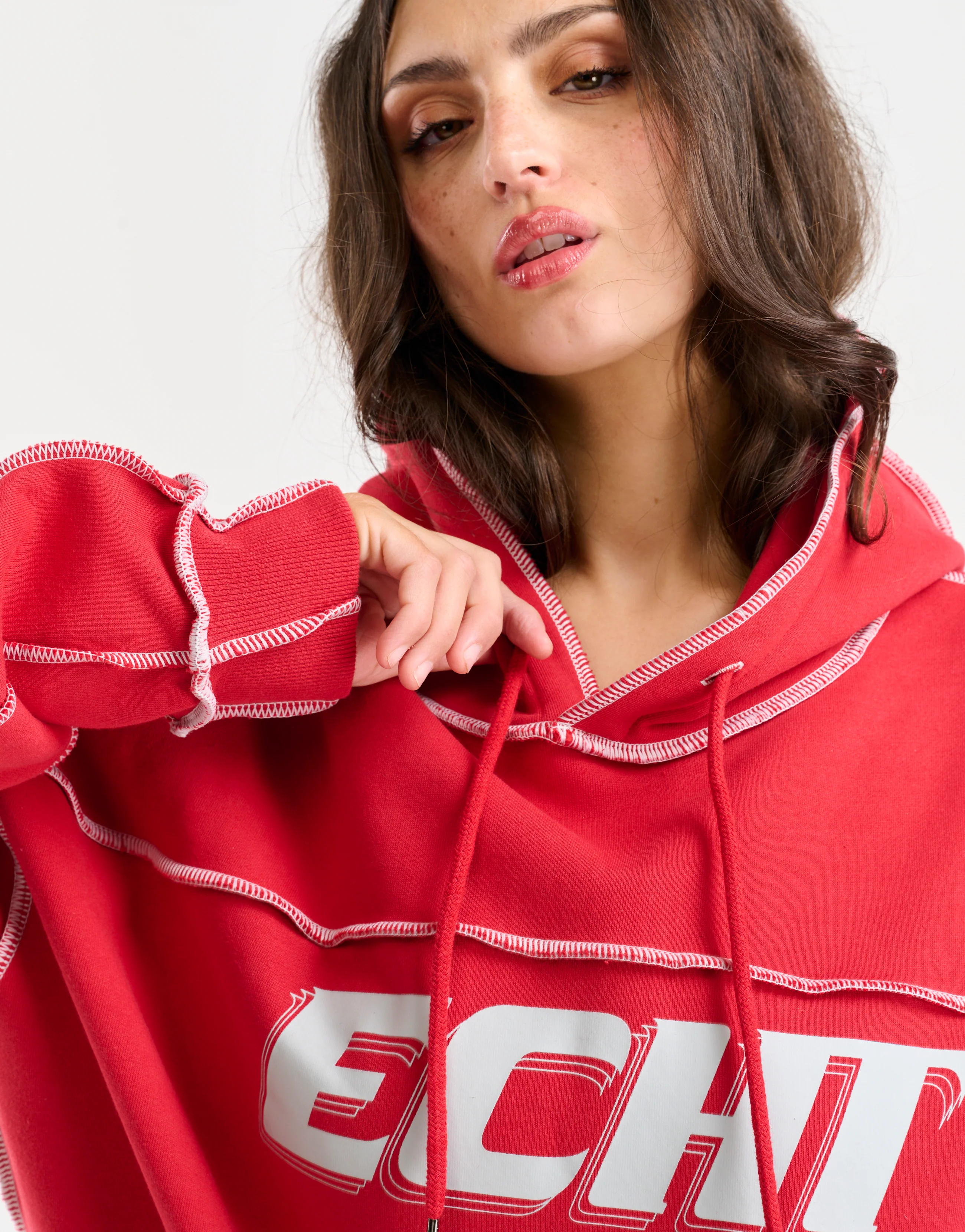 Track Hoodie - Red - Image 4