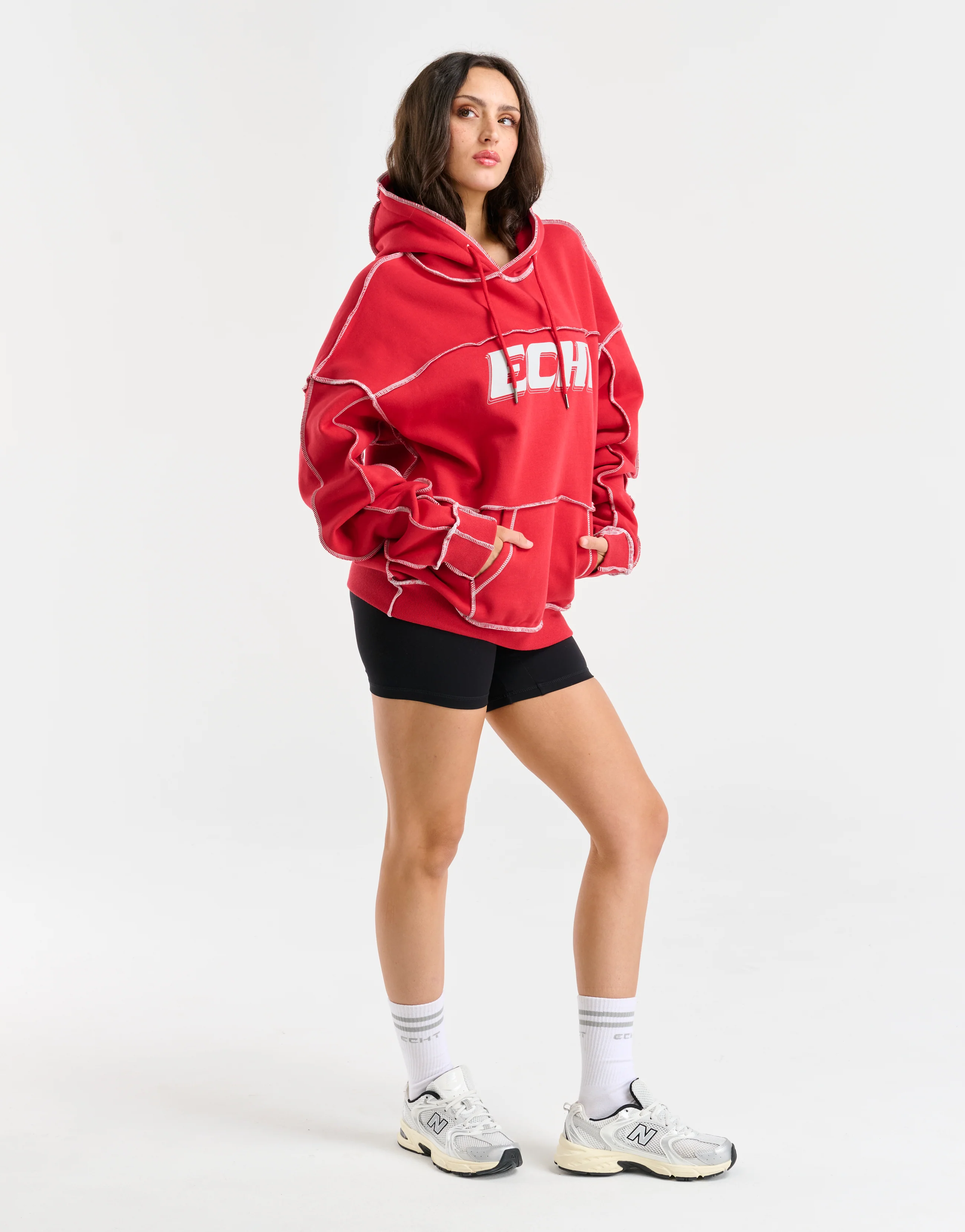 Track Hoodie - Red - Image 6