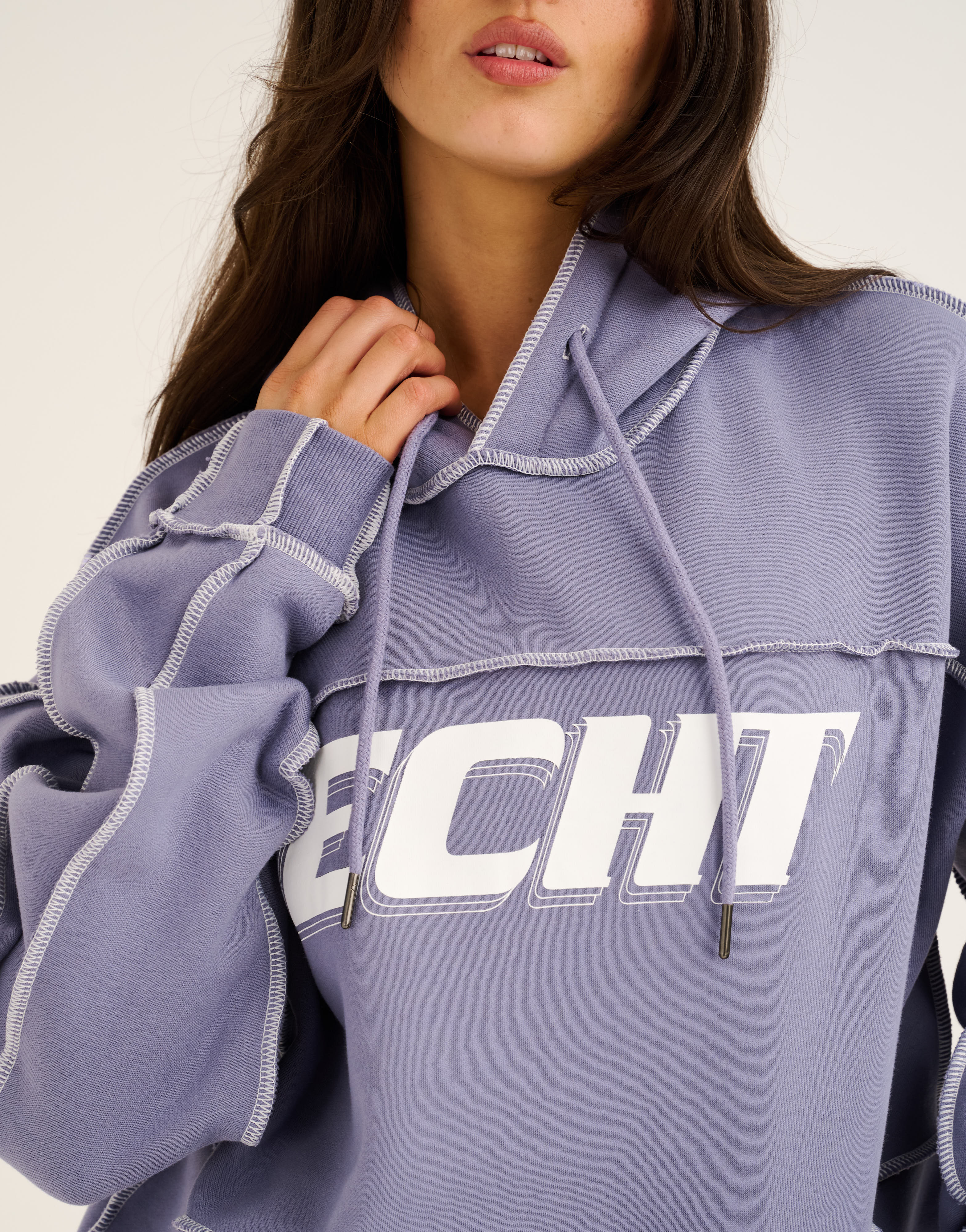 Track Hoodie - Washed Blue - Image 3