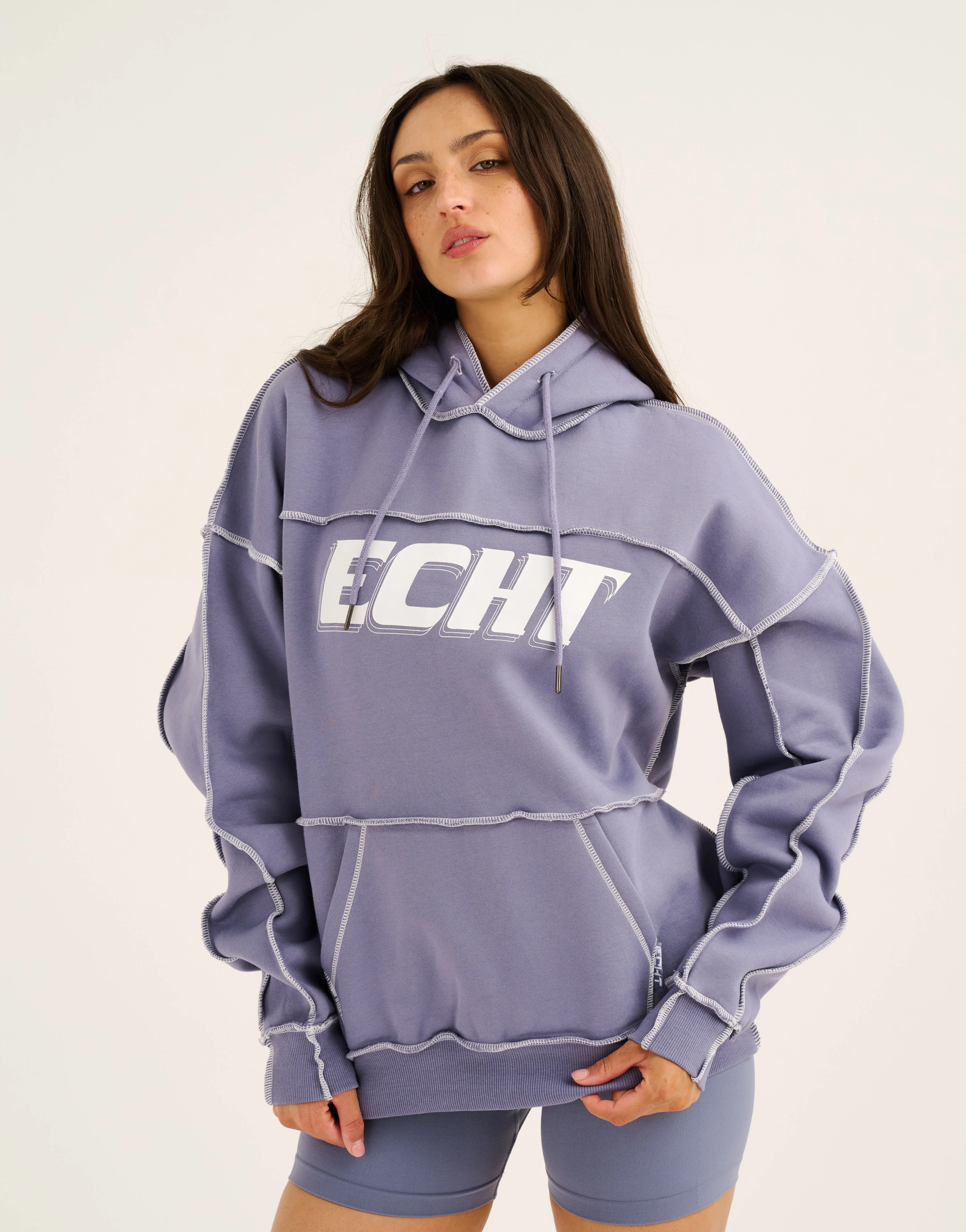 Track Hoodie - Washed Blue - Image 5