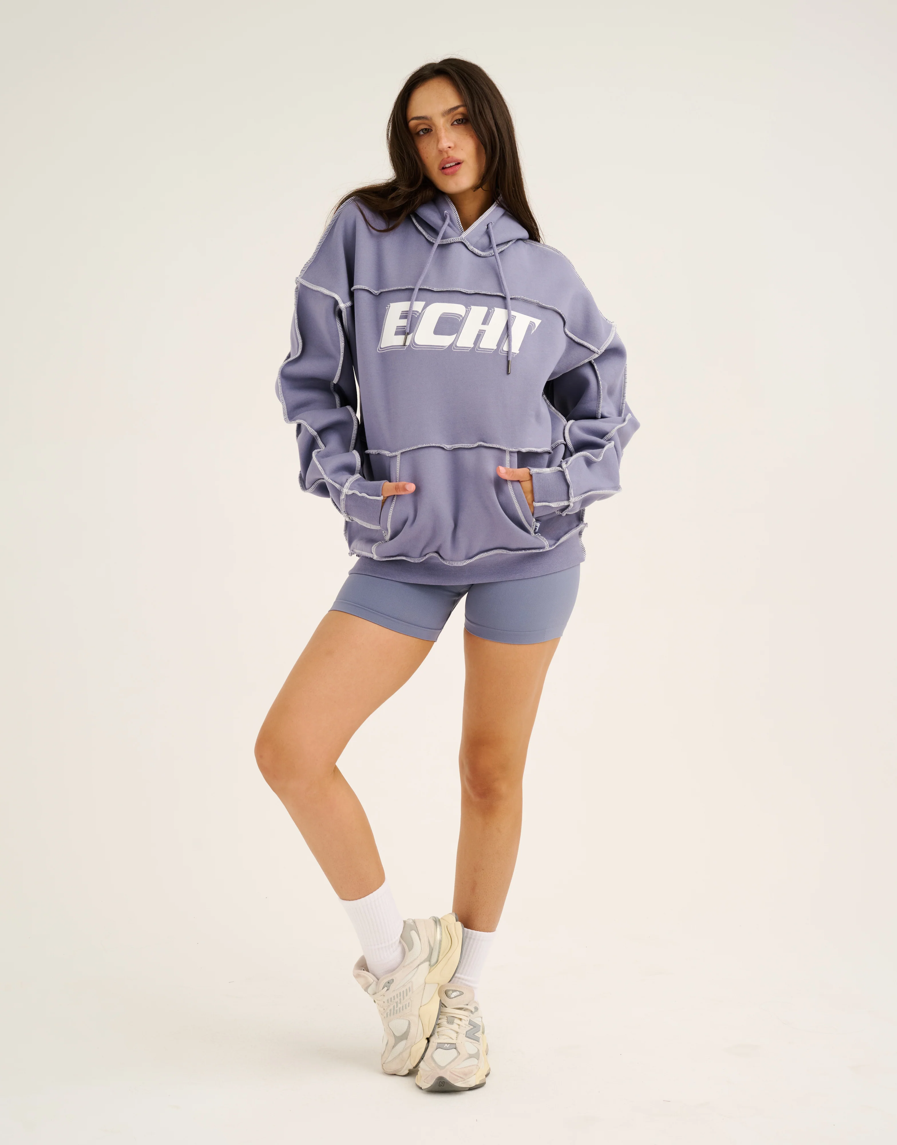 Track Hoodie - Washed Blue - Image 7
