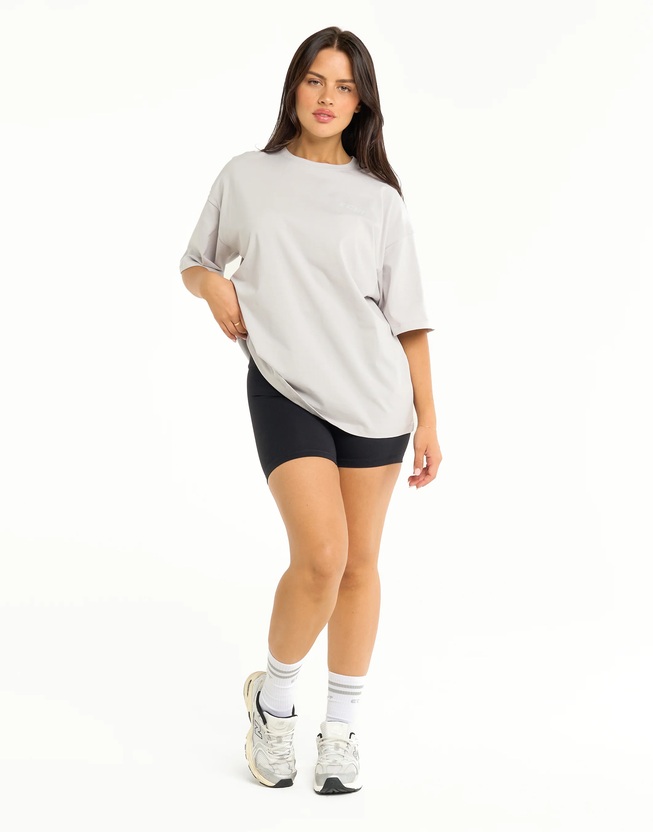 Track Oversize Tee - Grey - Image 3