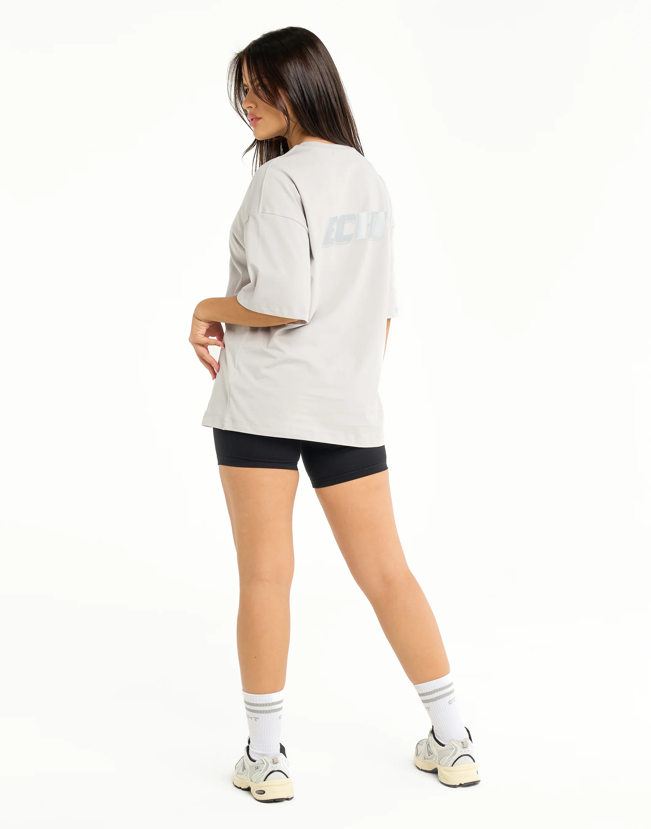 Track Oversize Tee - Grey - Image 4