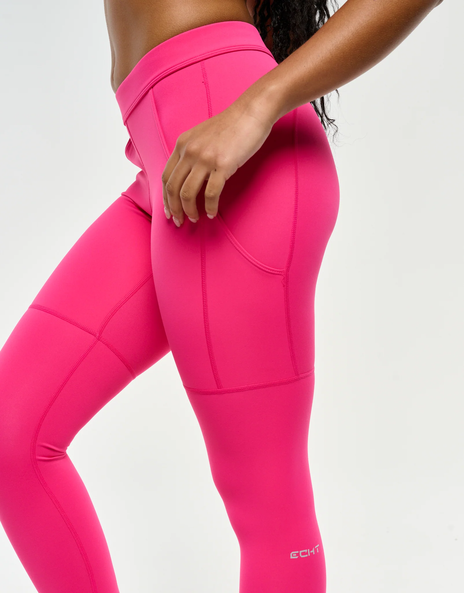 Ultra Pocket Leggings - Bright Pink - Image 8