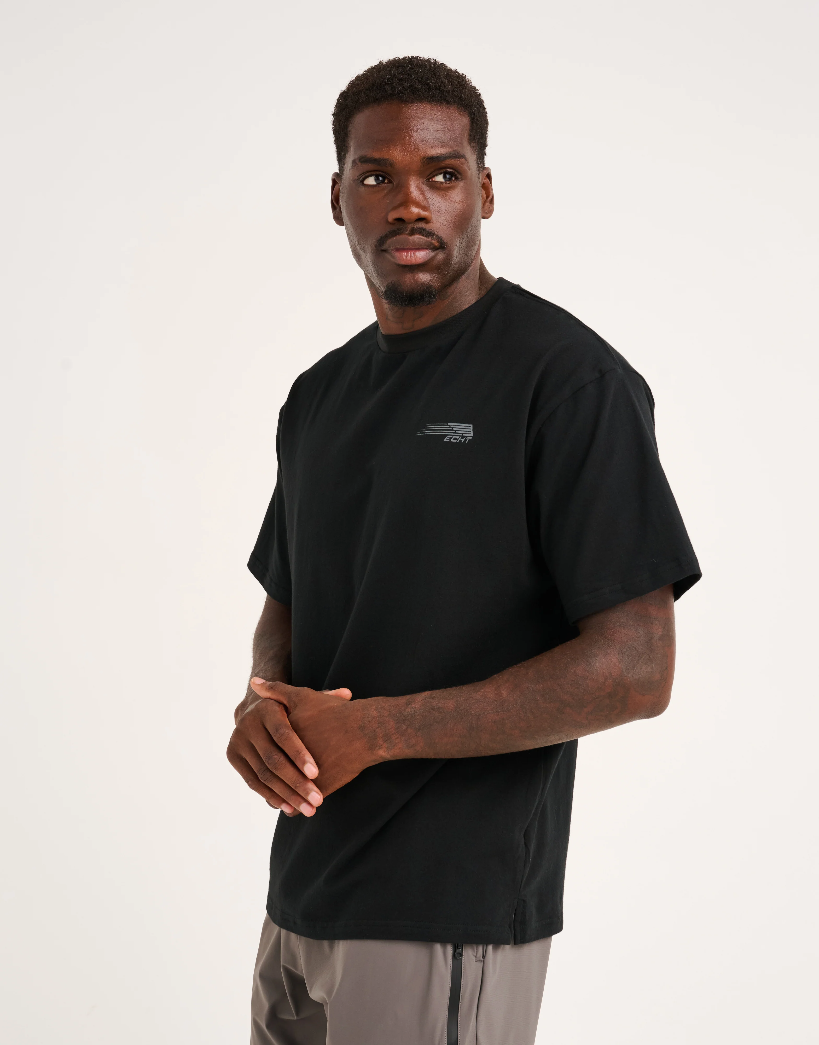 Universal Cotton Tee - Black - Image 2