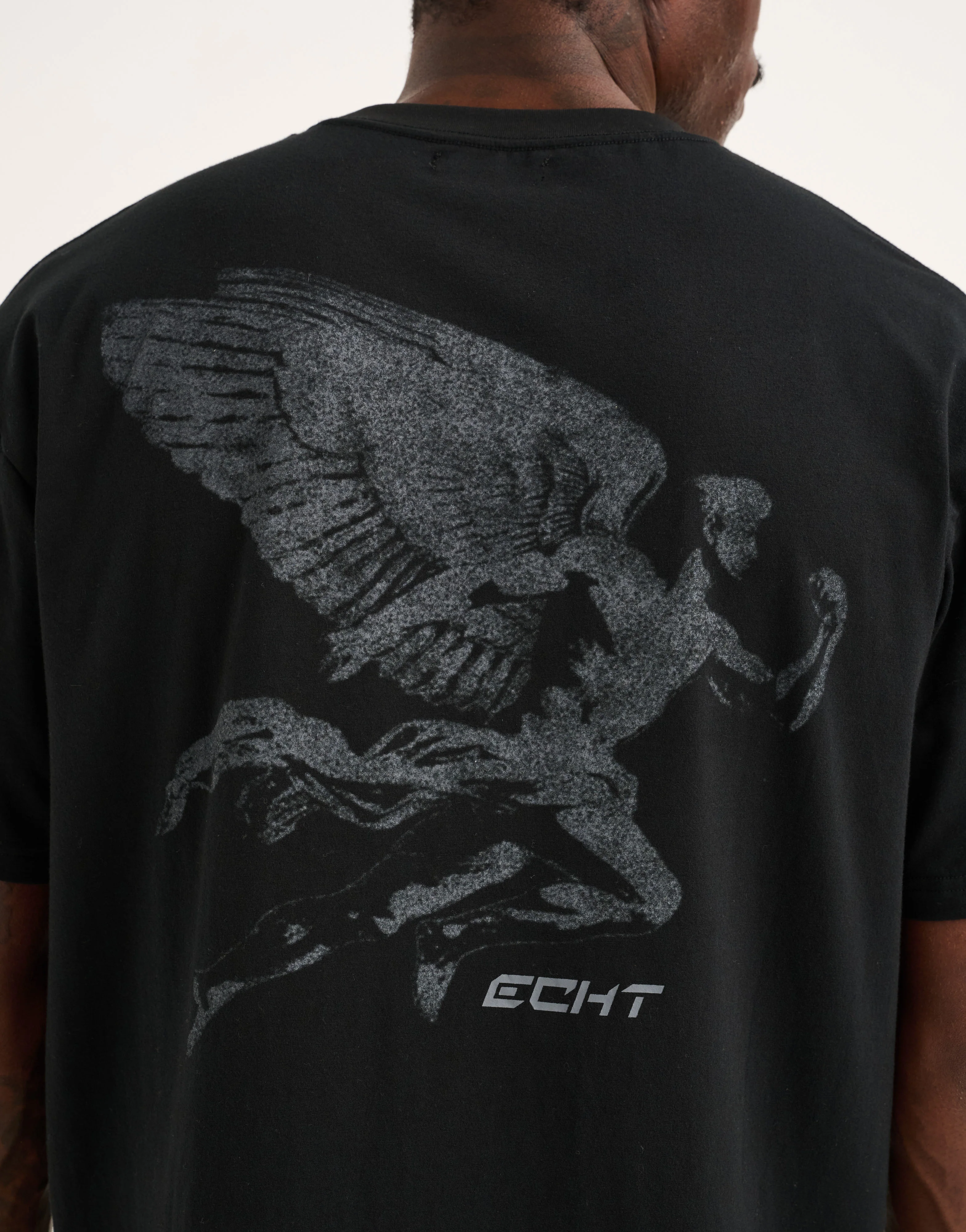 Universal Cotton Tee - Black - Image 4