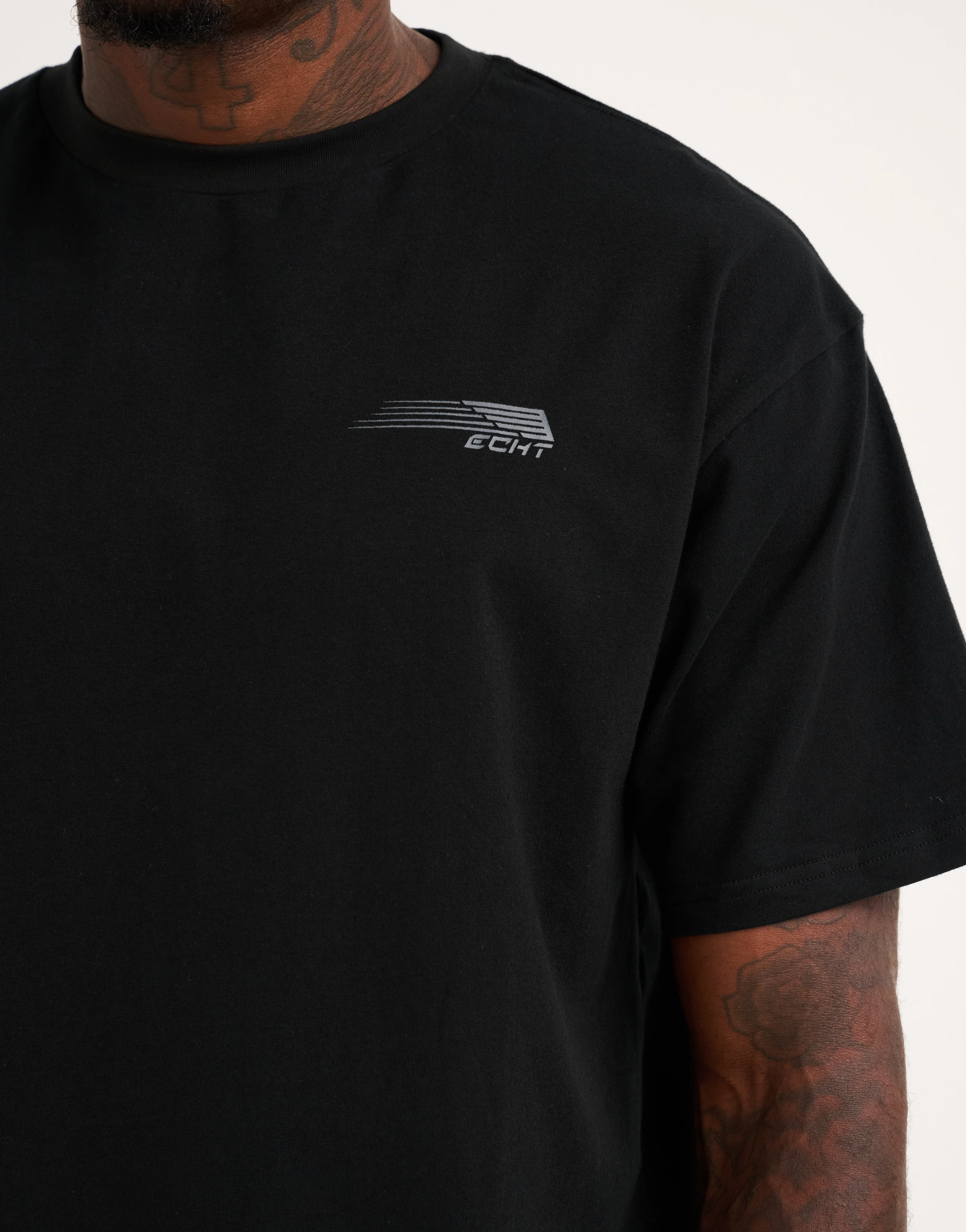 Universal Cotton Tee - Black - Image 5