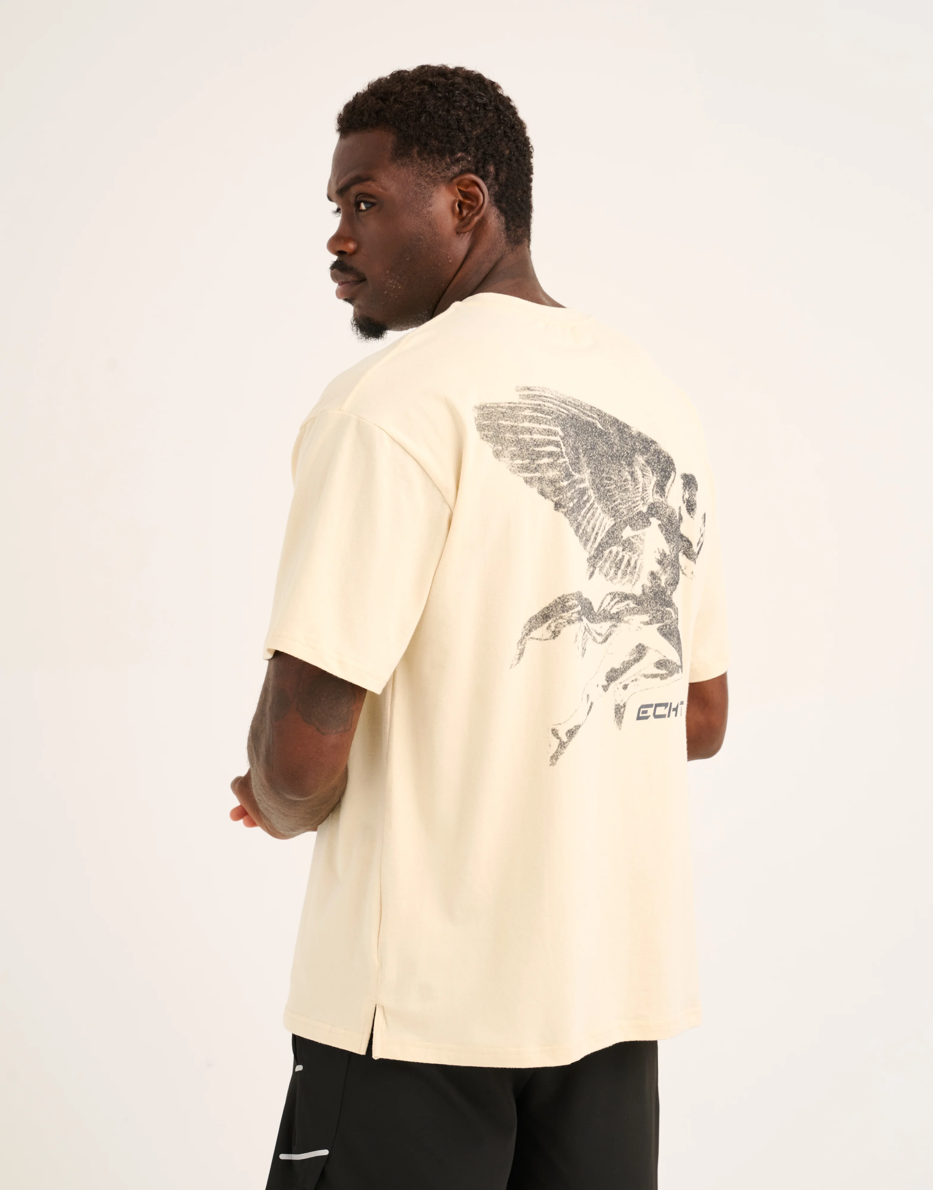 Universal Cotton Tee - Cream - Image 4