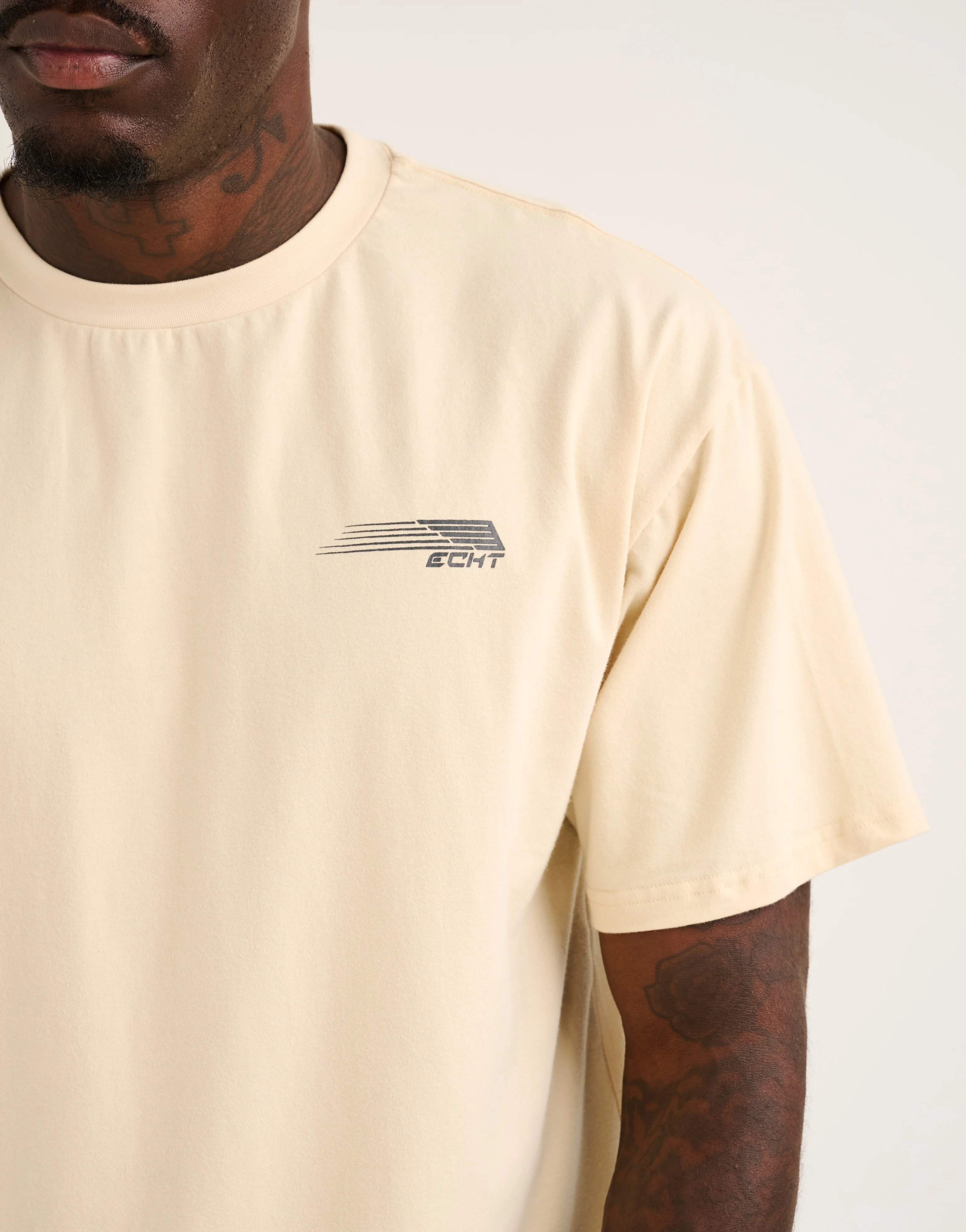 Universal Cotton Tee - Cream - Image 5