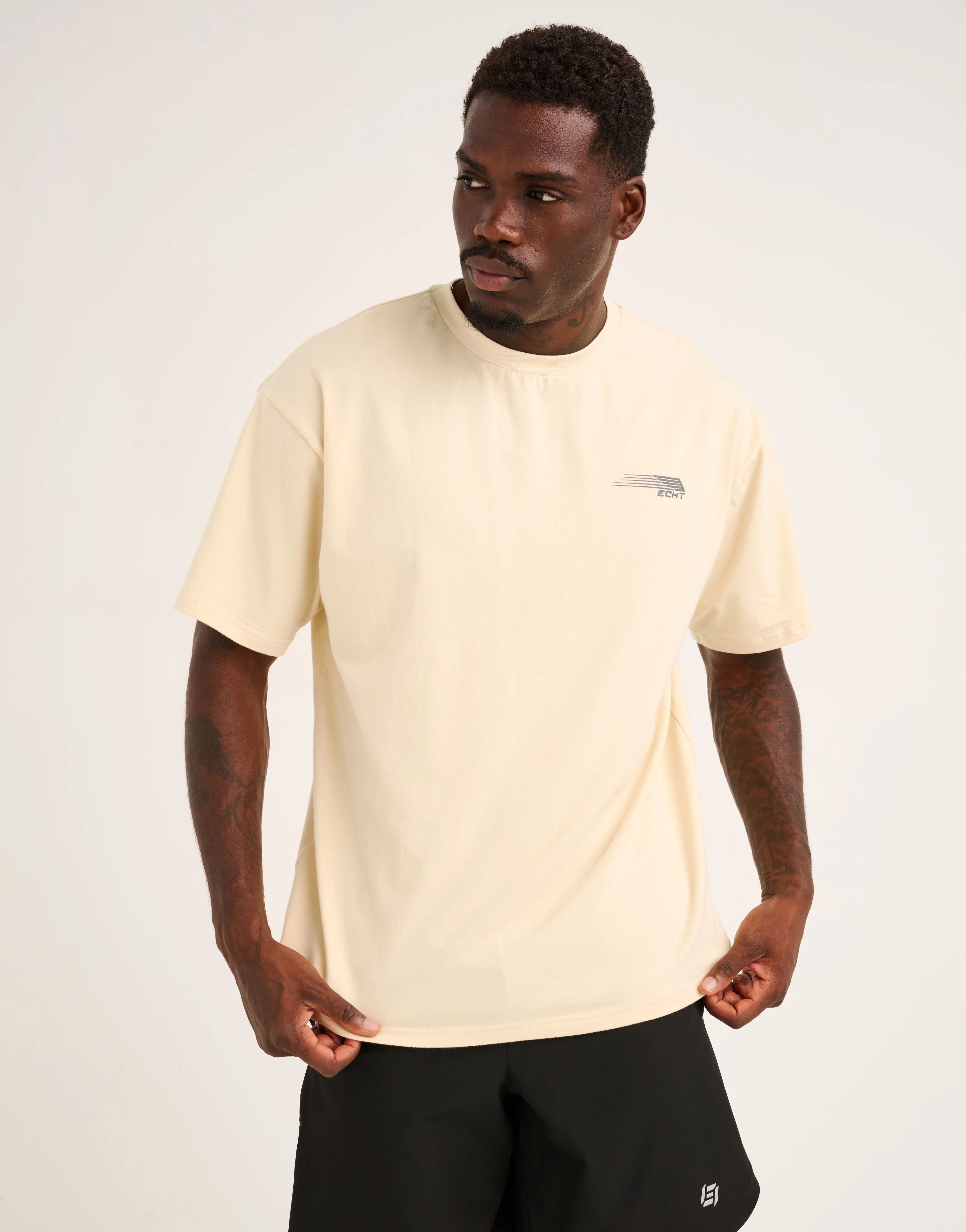 Universal Cotton Tee - Cream - Image 6