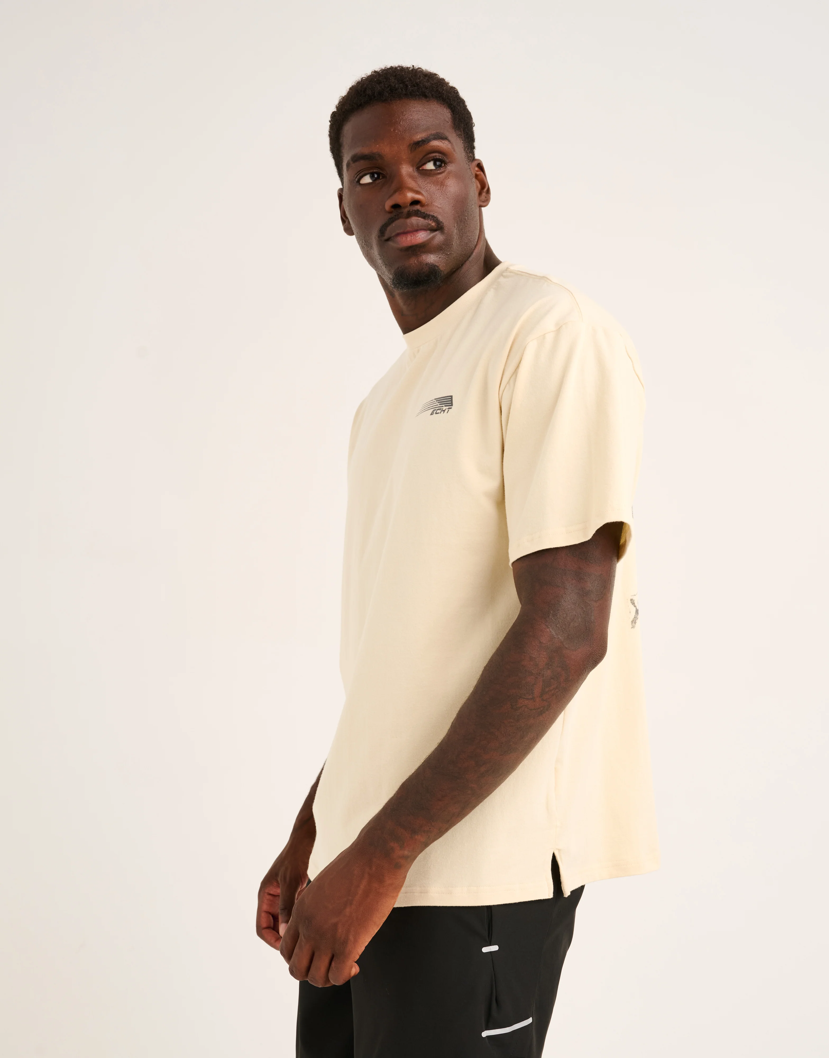 Universal Cotton Tee - Cream - Image 7