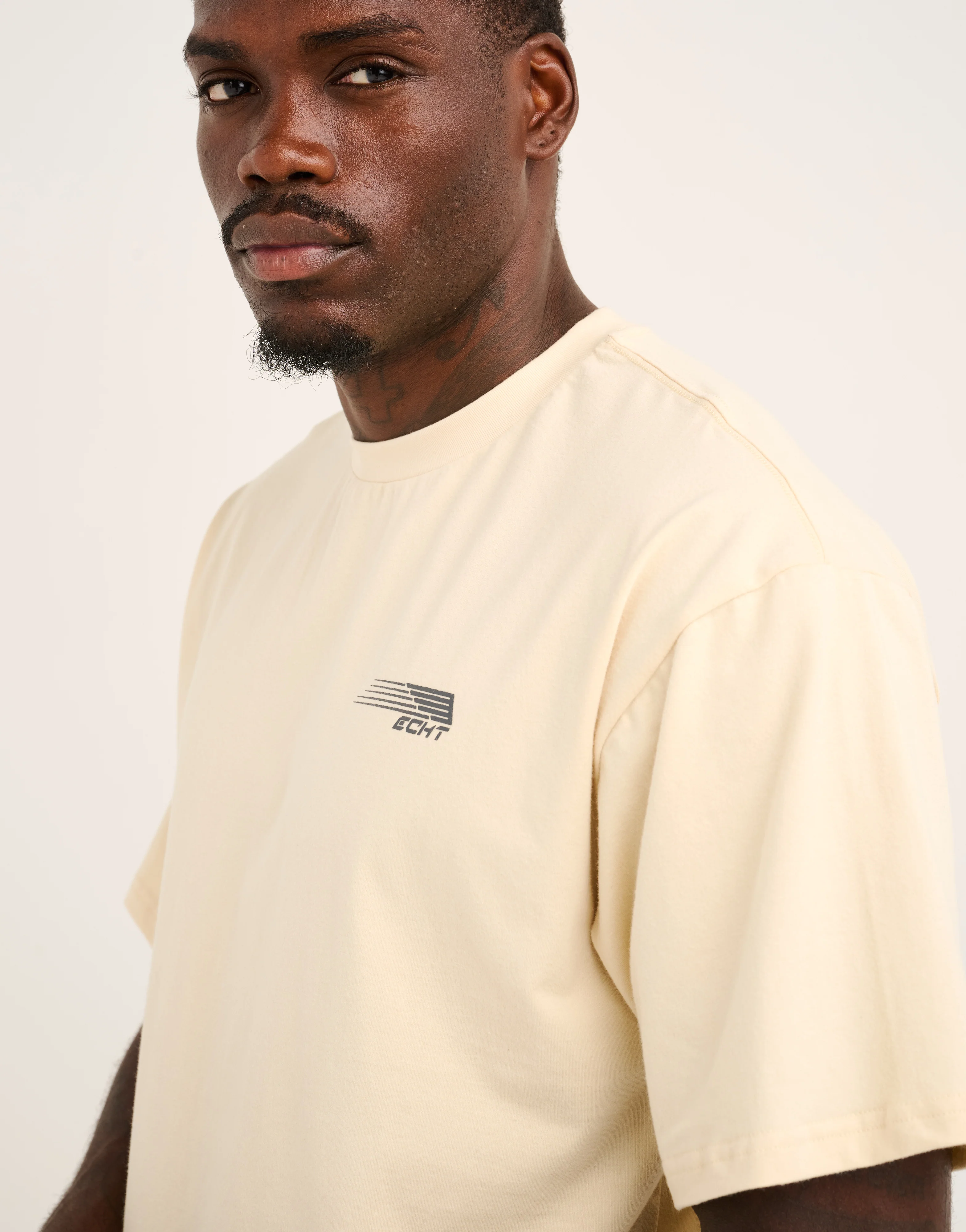 Universal Cotton Tee - Cream - Image 8