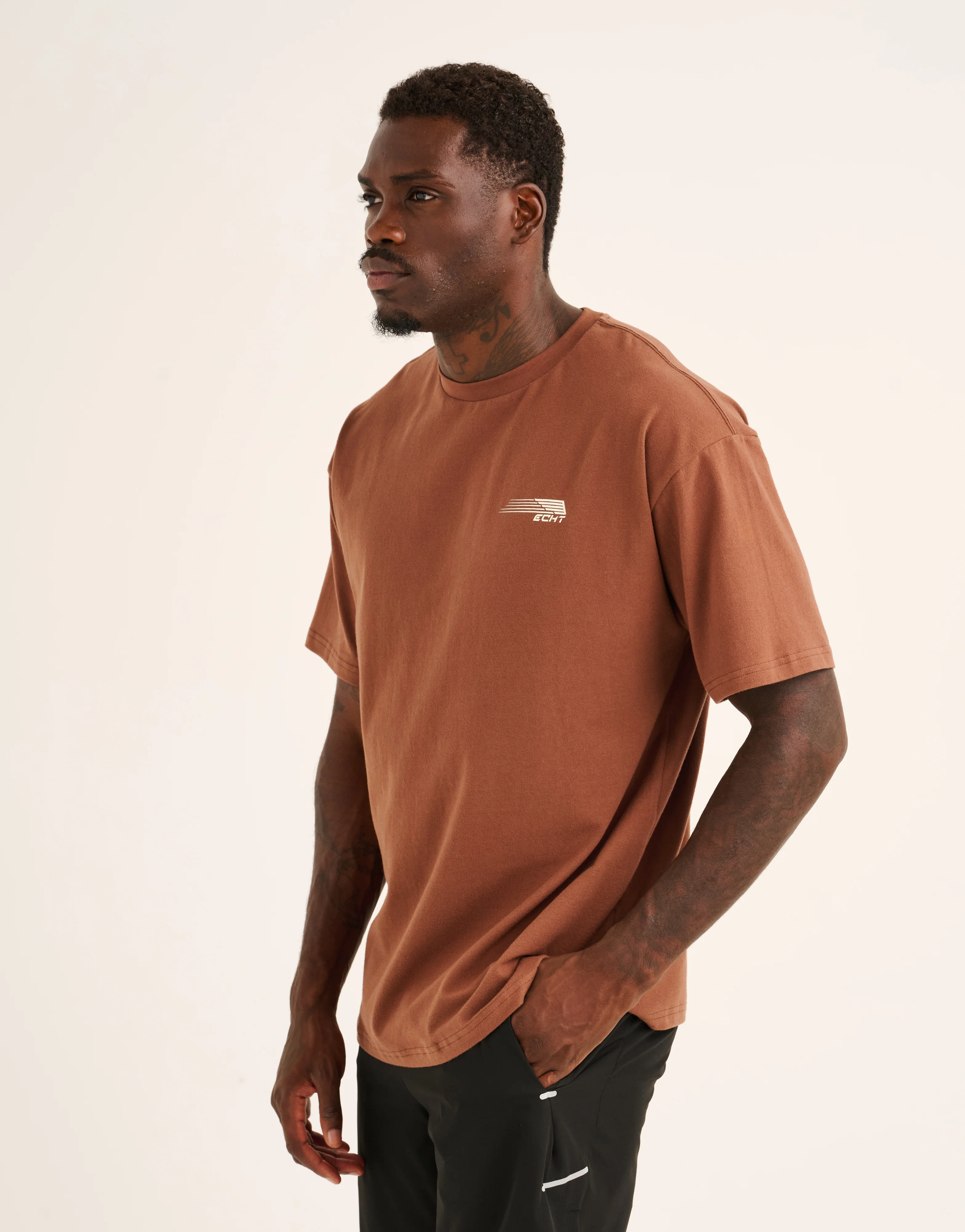 Universal Cotton Tee - Mocha - Image 3