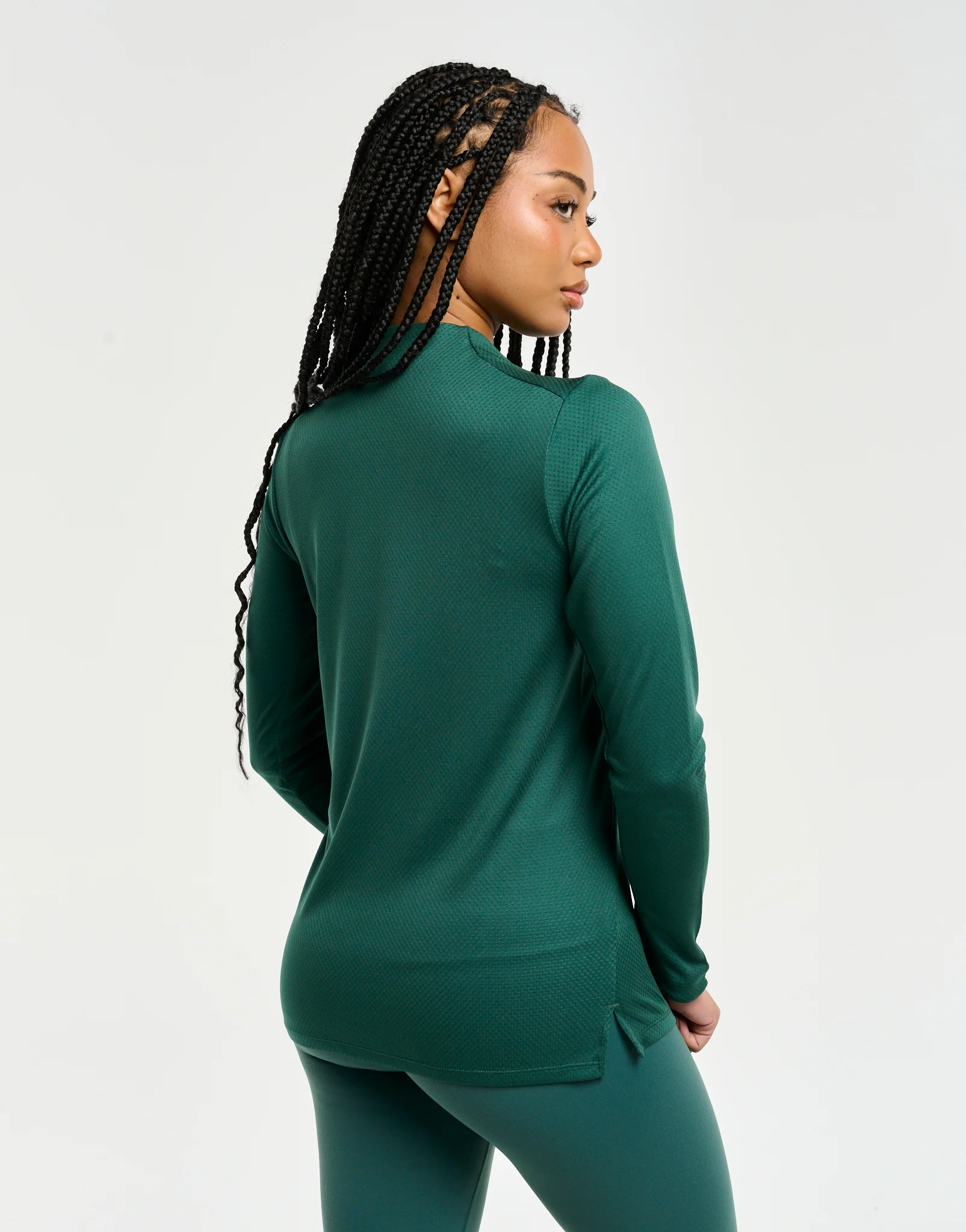 Velocity Quarter Zip Running Top - Green - Image 2