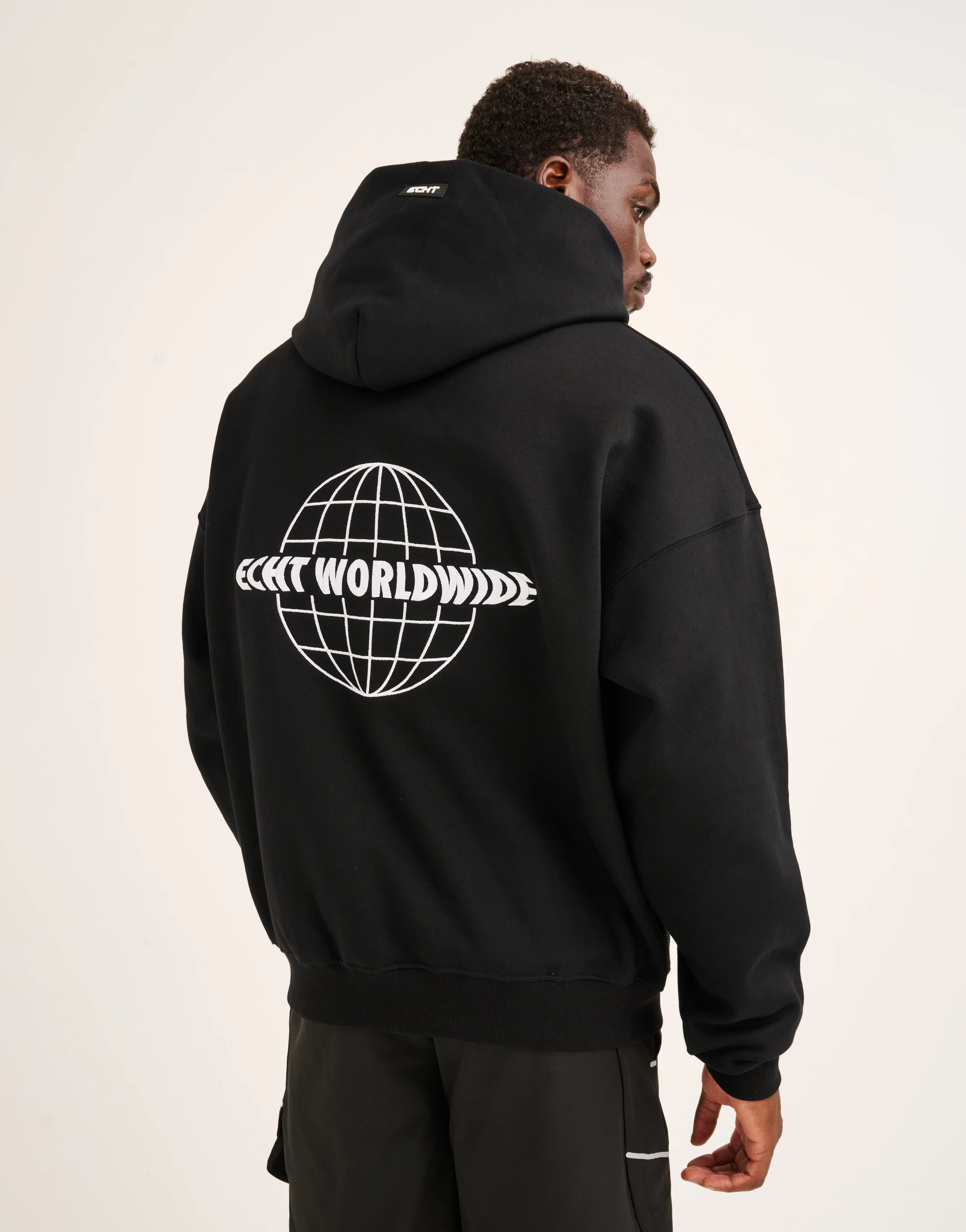 World Wide Hoodie - Black - Image 12