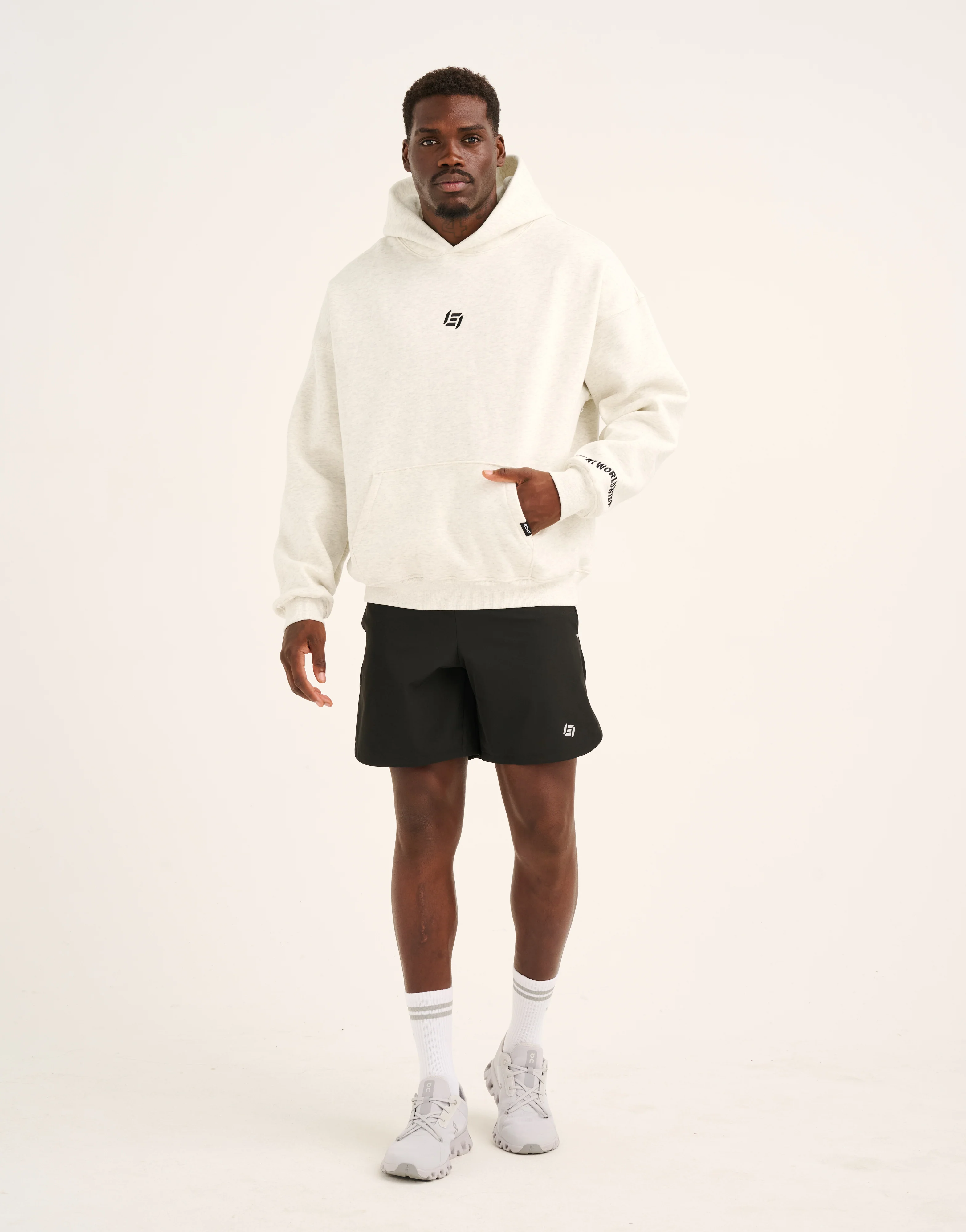 World Wide Hoodie - Heather Grey - Image 14