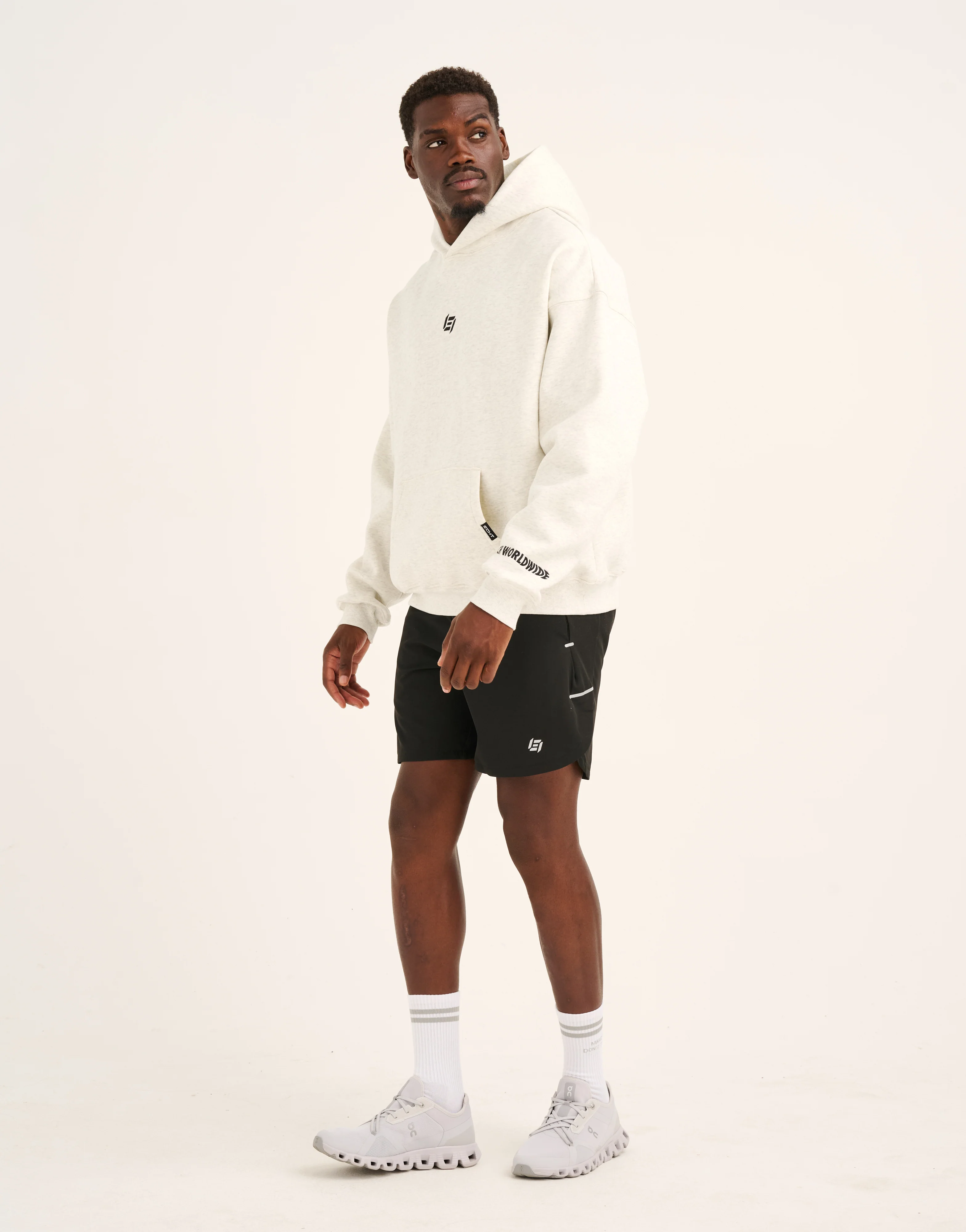 World Wide Hoodie - Heather Grey - Image 15