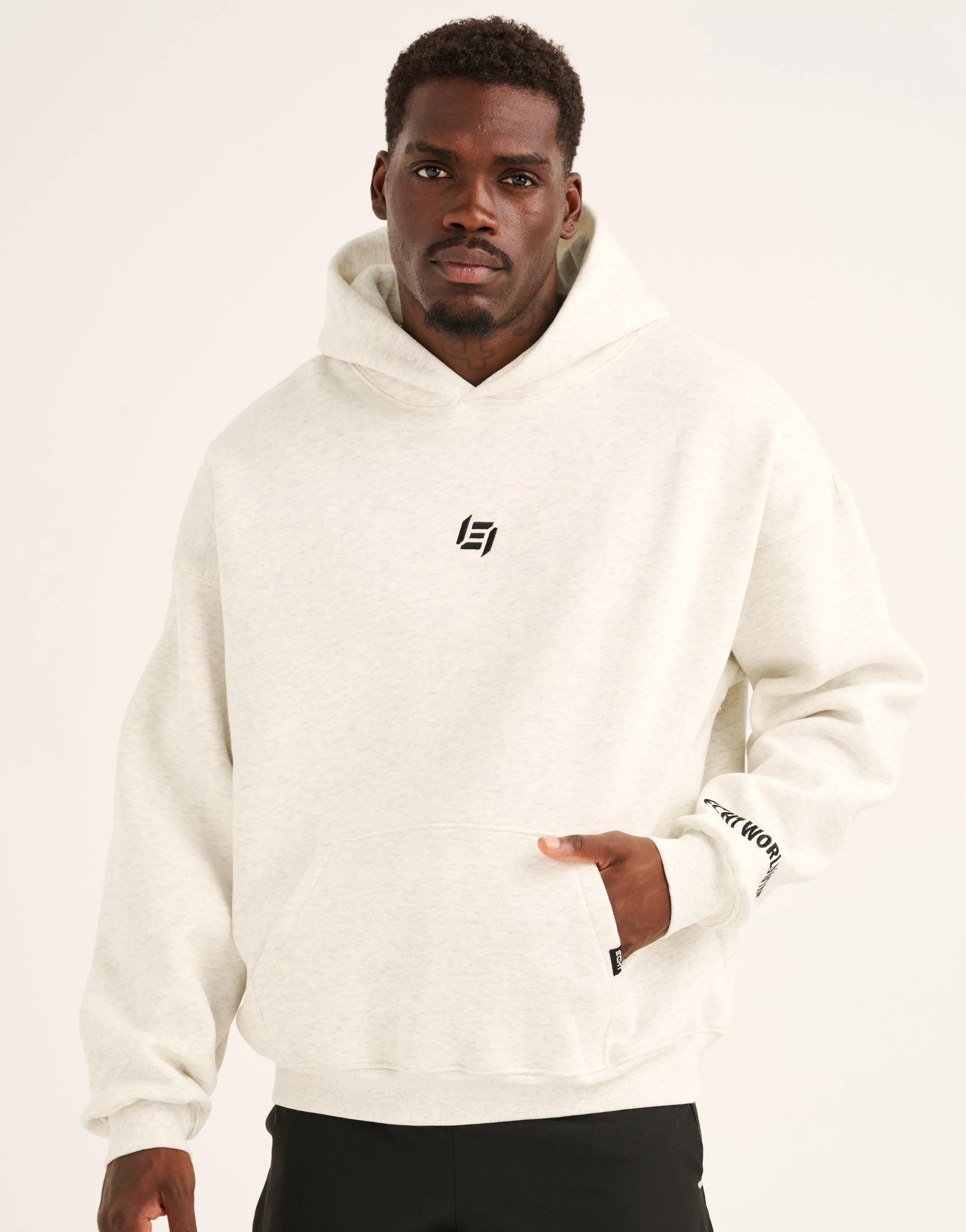 World Wide Hoodie - Heather Grey - Image 2