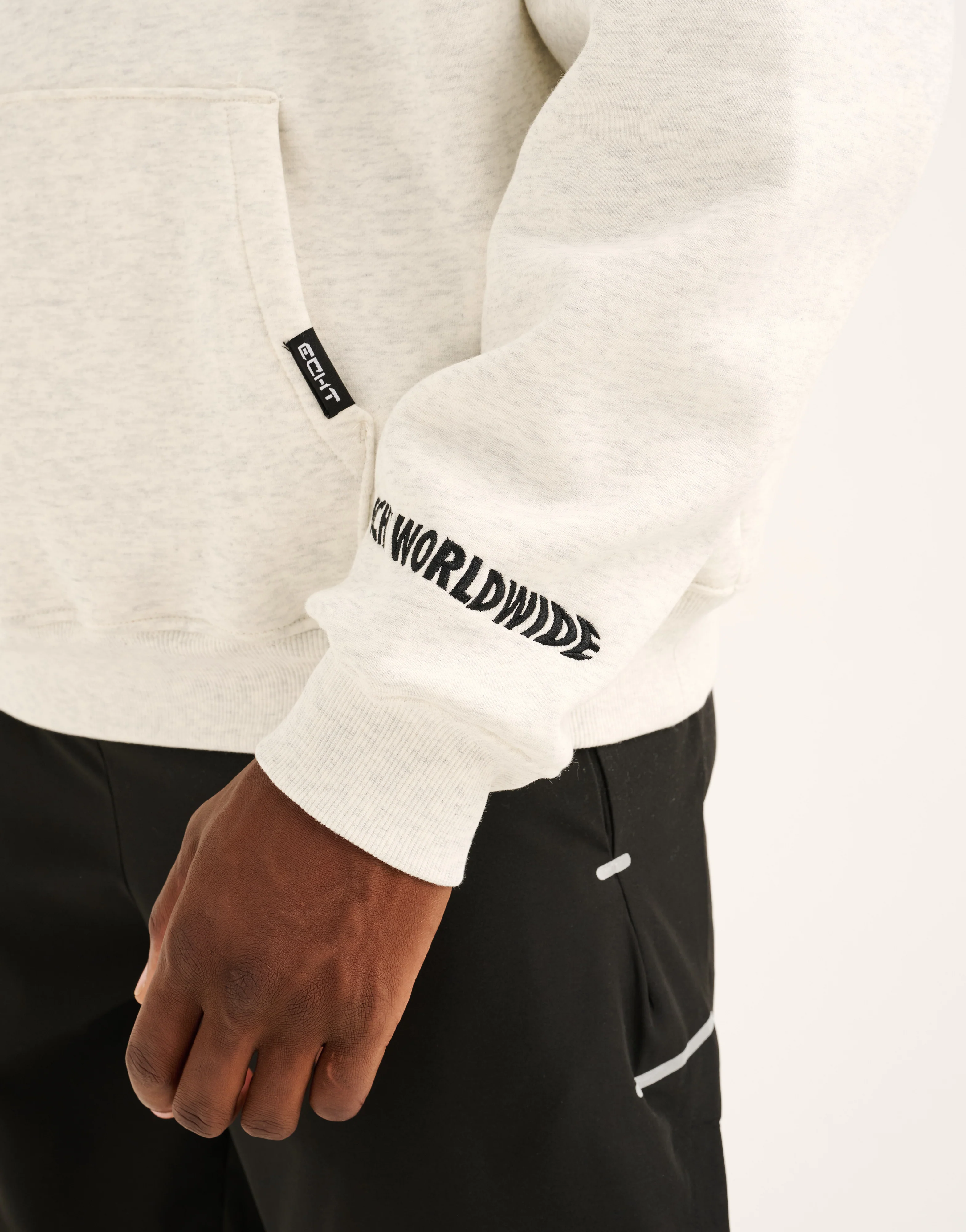 World Wide Hoodie - Heather Grey - Image 4