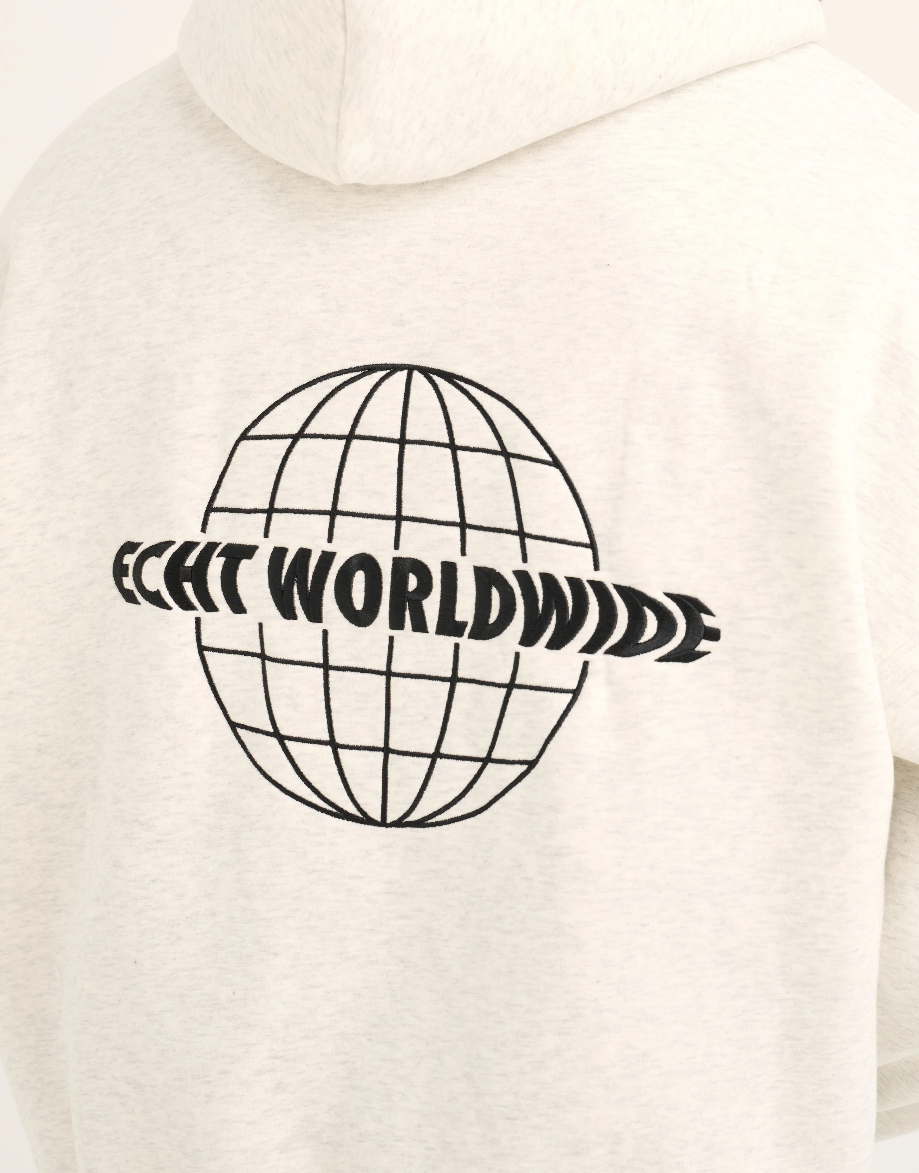World Wide Hoodie - Heather Grey - Image 9