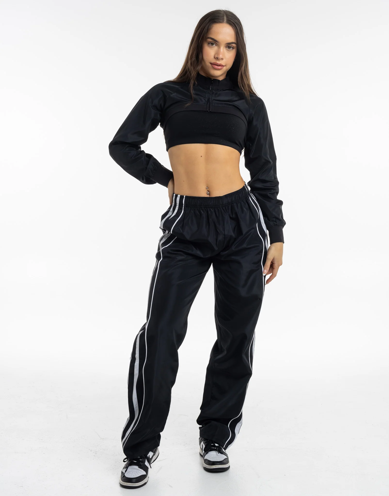 Y2K Retro Speed Jacket - Flat Black - Image 3