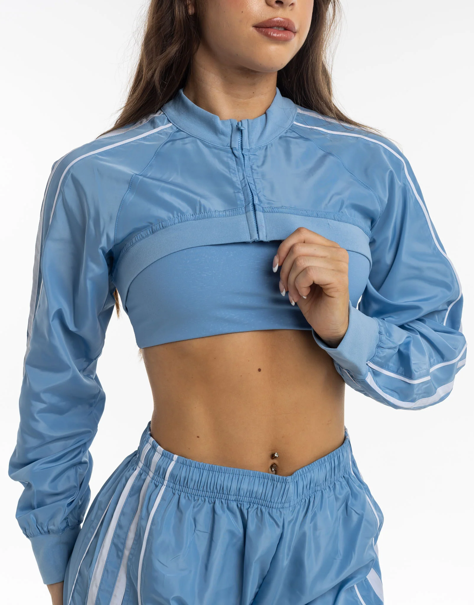 Y2K Retro Speed Jacket - Process Blue - Image 5