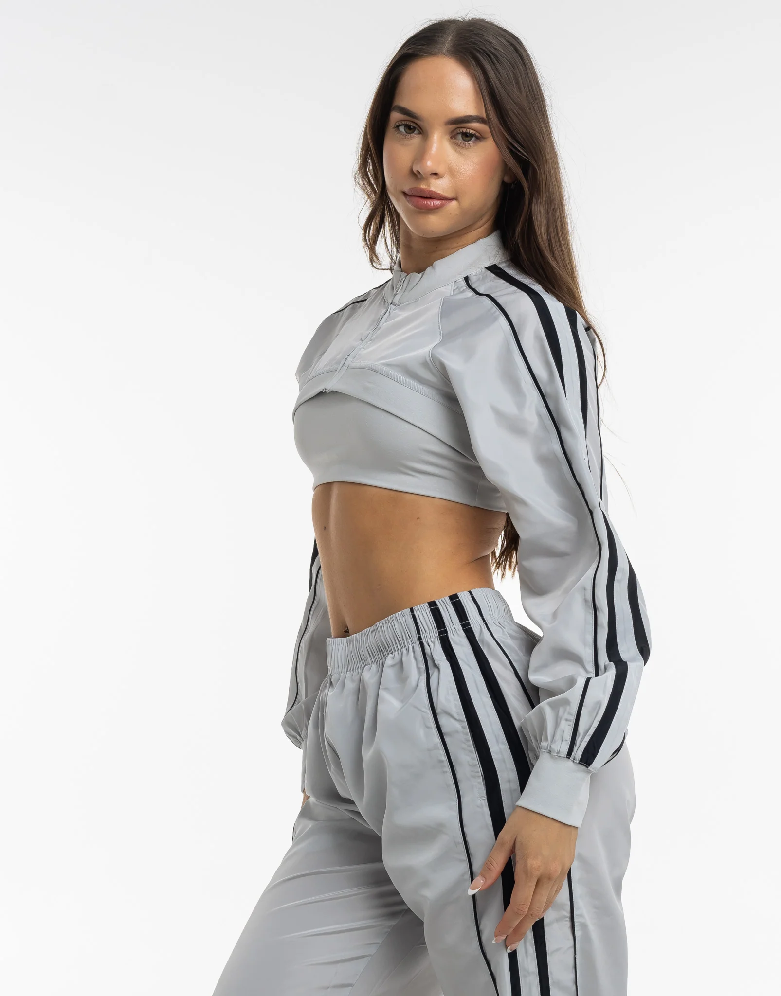 Y2K Retro Speed Jacket - Micro Grey - Image 4
